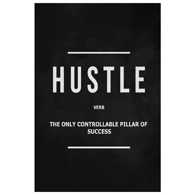 Grind Hustle Execution Motivational Quote Posters